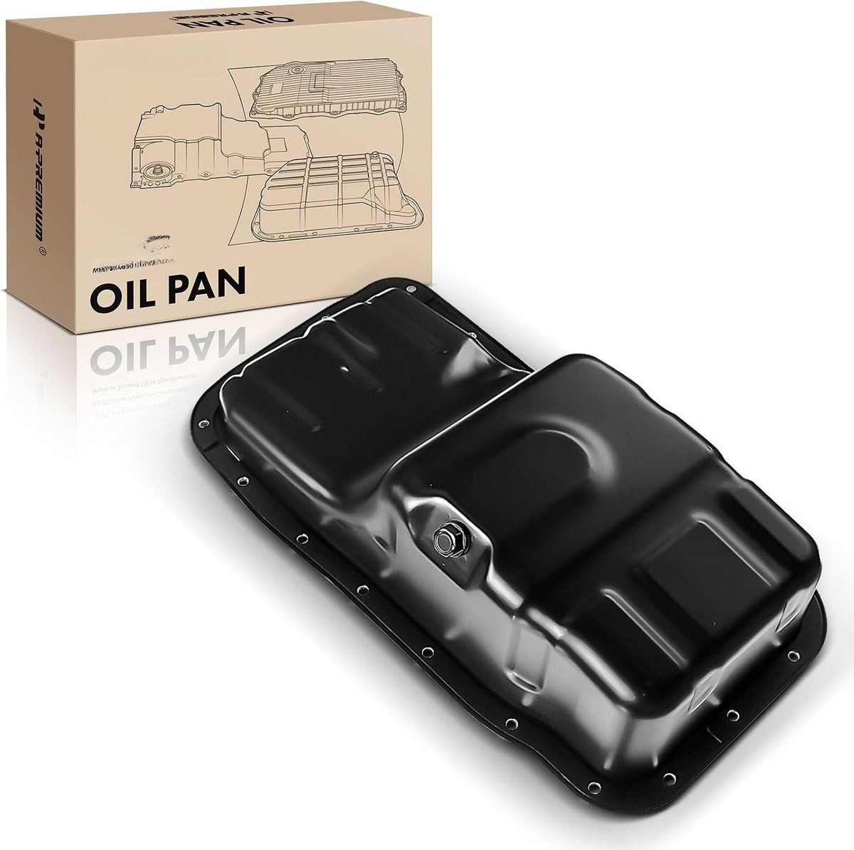 Steel Engine Oil Pan With Drain Plug for Honda CR-V 1997-2001 2.0L