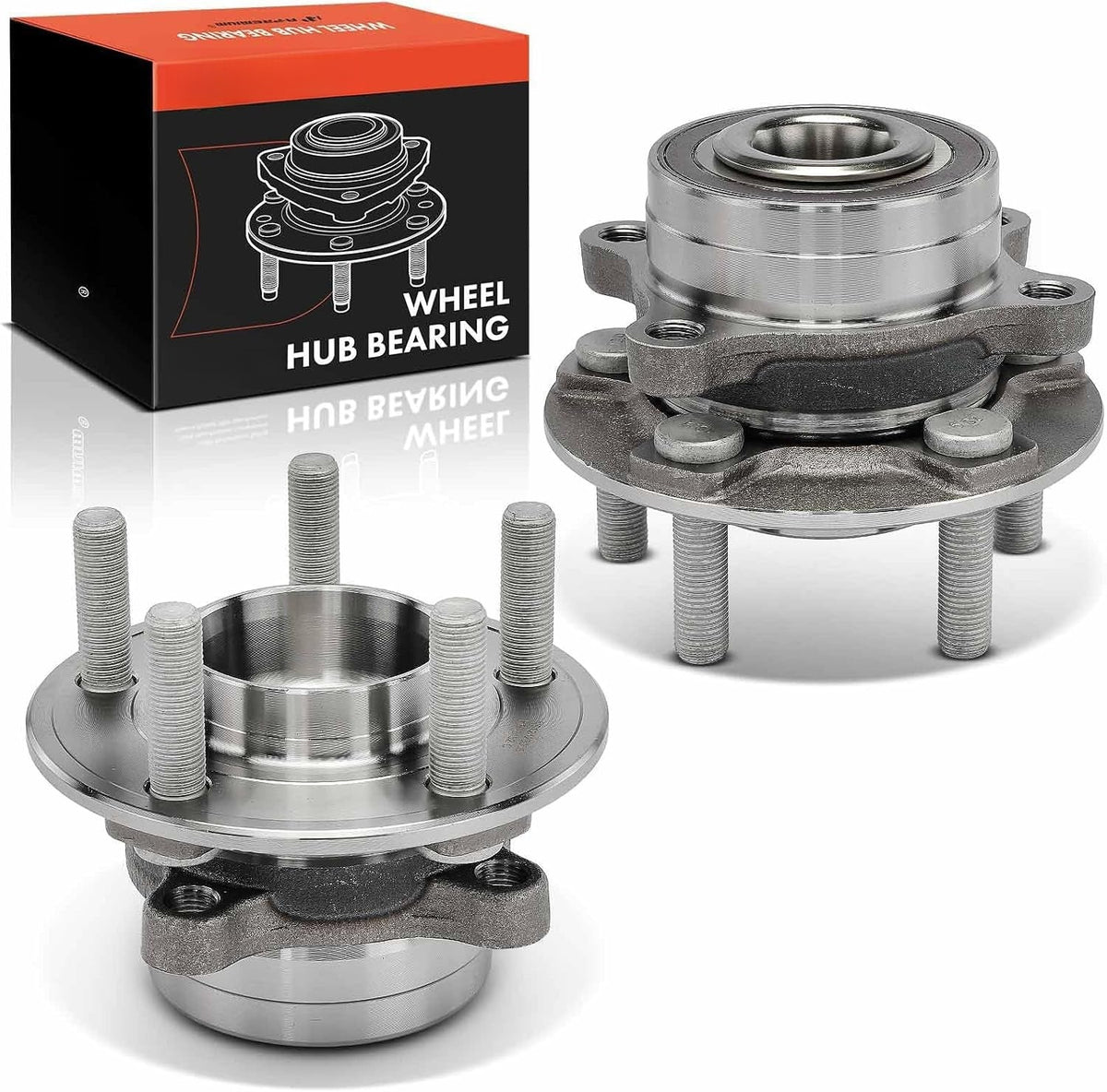 Front Wheel Bearing and Hub Assembly Pair for Ford Explorer 2020-2023, Police Interceptor Utility 2020-2023, Lincoln Aviator 2020-2023, AWD, 5-Lug