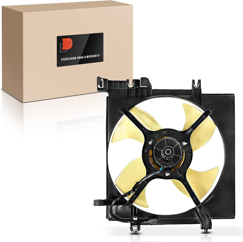 Engine Radiator Cooling Fan Assembly with Shroud for Subaru Legacy 2005-2014, Outback 2005-2014, 2.5L H4, Without Controller