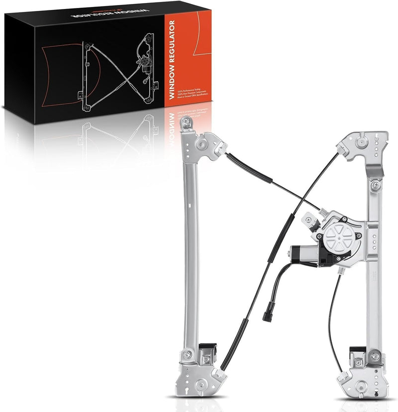 Front Left Driver Side Power Window Regulator With 2-Pin Motor for Ford F-150 2004-2008, Lincoln Mark LT 2006-2008