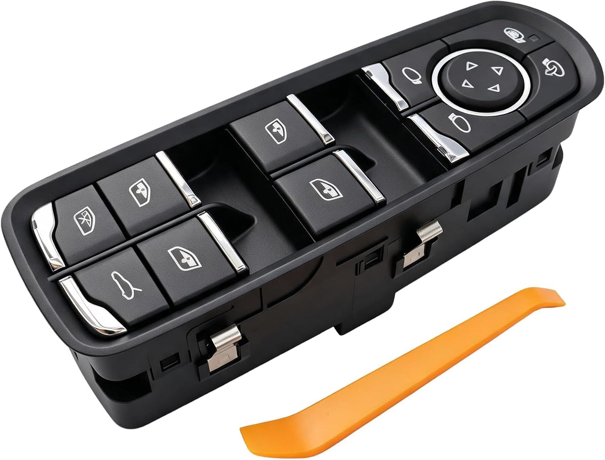 Driver Side Master Power Window Switch for Porsche Cayenne 2011-2018, Macan 2015-2018, Panamera 2011-2016, with Mirror Control