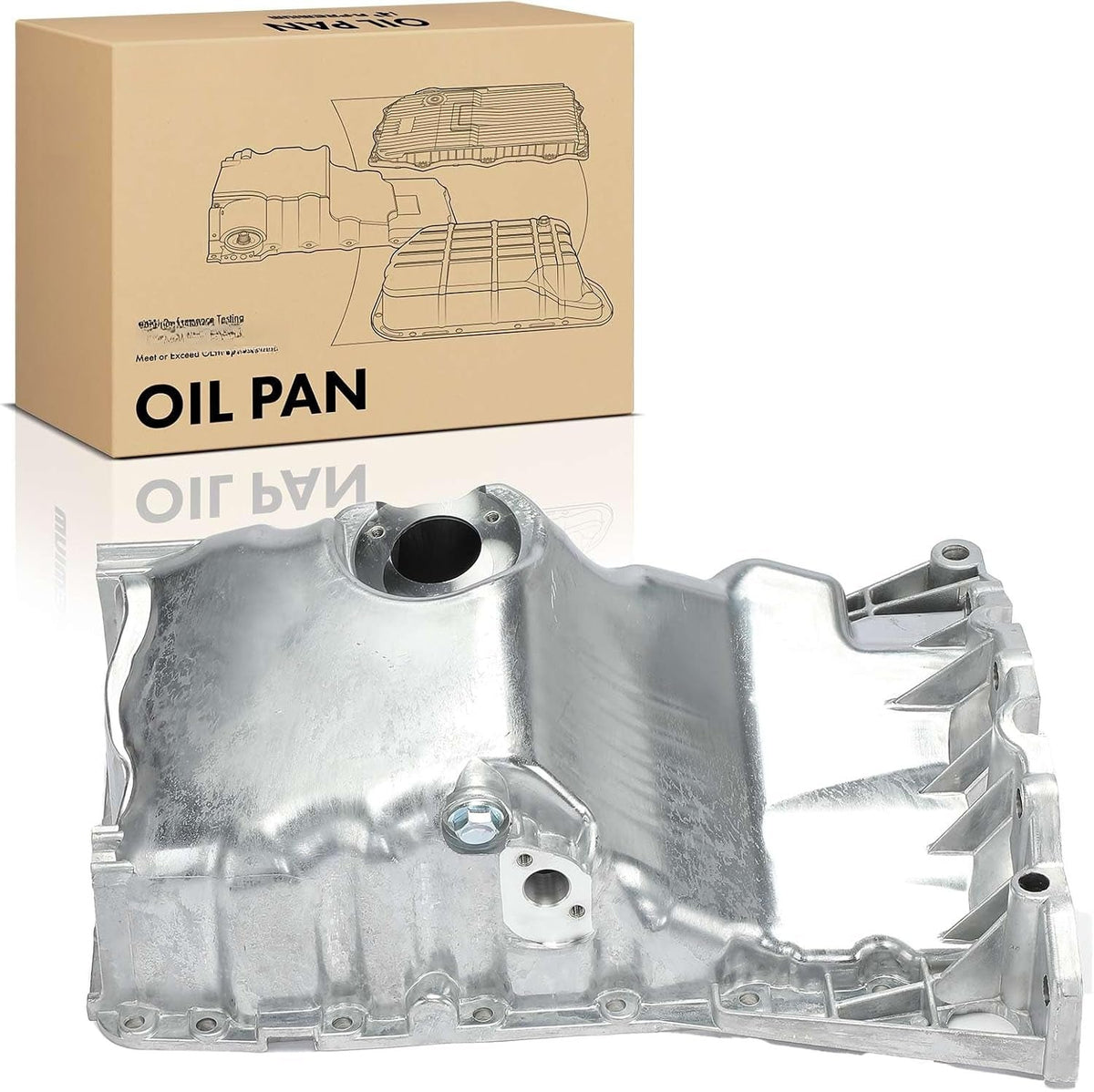 Engine Oil Pan With Drain Plug for Volkswagen Passat 2001-2005, Audi A4 2001 1.8L Turbo AWT