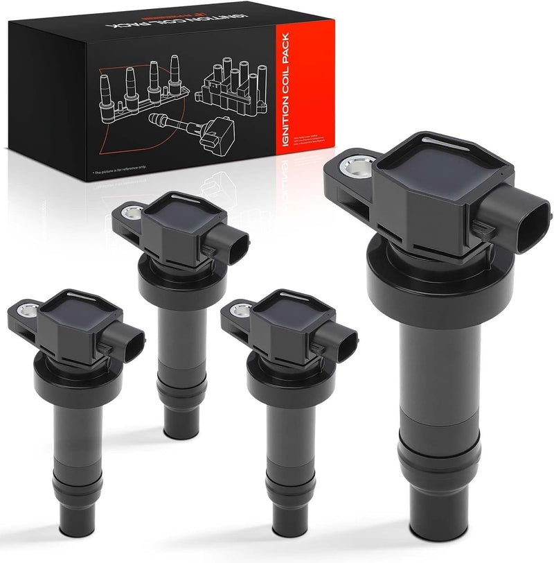 Ignition Coil Packs for Kia Soul 2010-2011 1.6L, 2-Blade, Set of 4