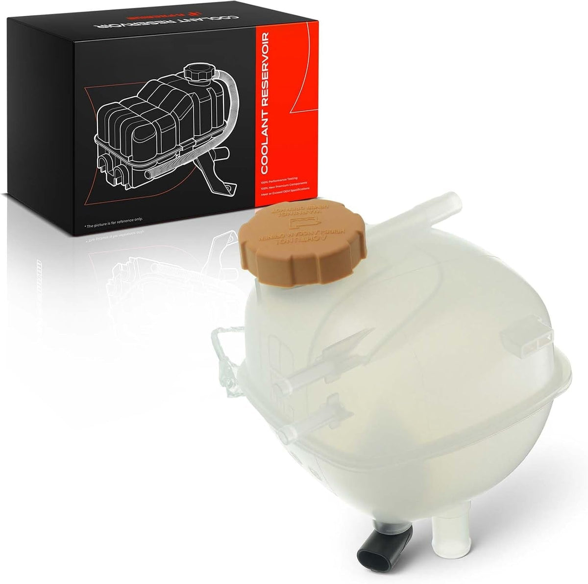 Pressurized Coolant Reservoir With Cap and Sensor for Saab 9-3 2003-2011, 9-3X 2010-2011, 2.0L