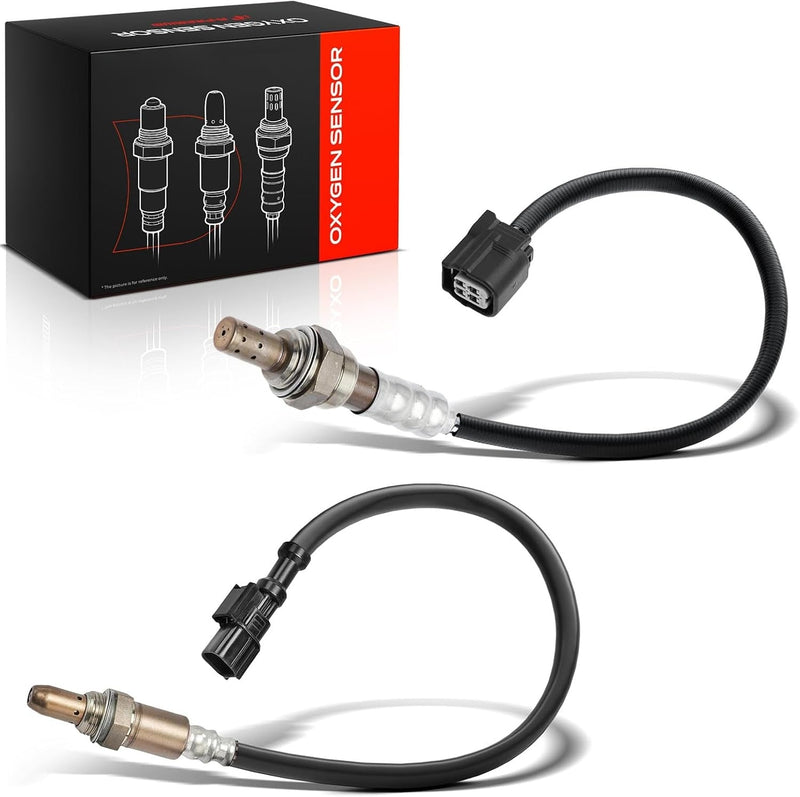 Upstream and Downstream O2 Oxygen Sensor Set for Honda Accord 2008-2012, Acura TSX 2009-2013, 2.4L, Heated