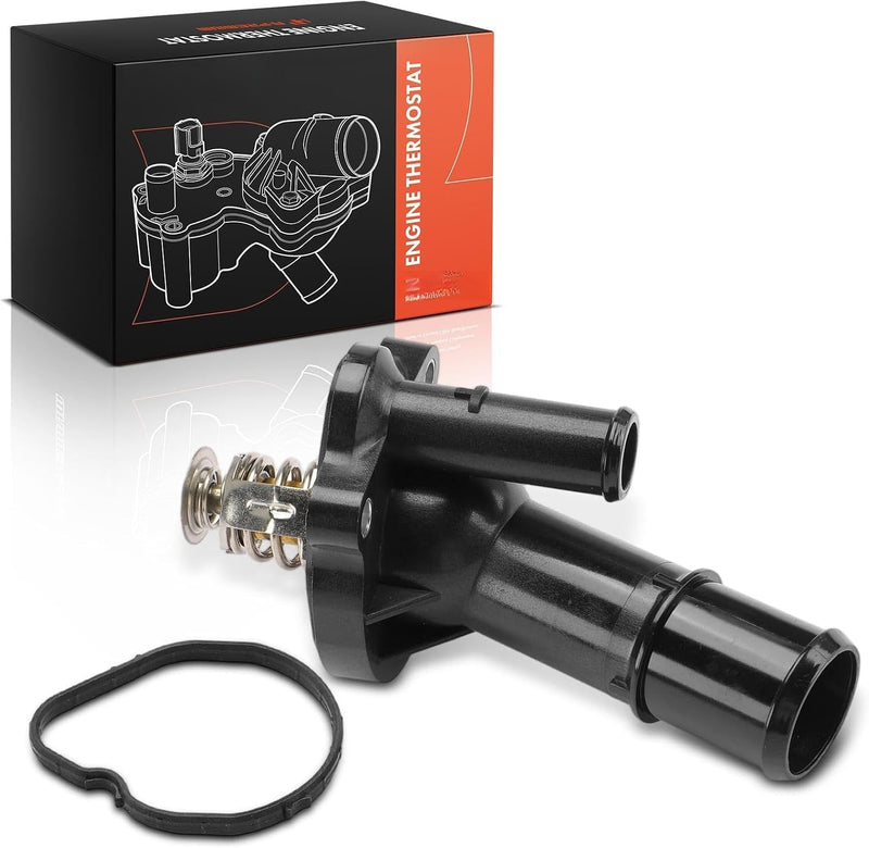 Engine Coolant Thermostat Housing with Thermostat for Ford Focus 2011-2018 2.0L, Naturally Aspirated