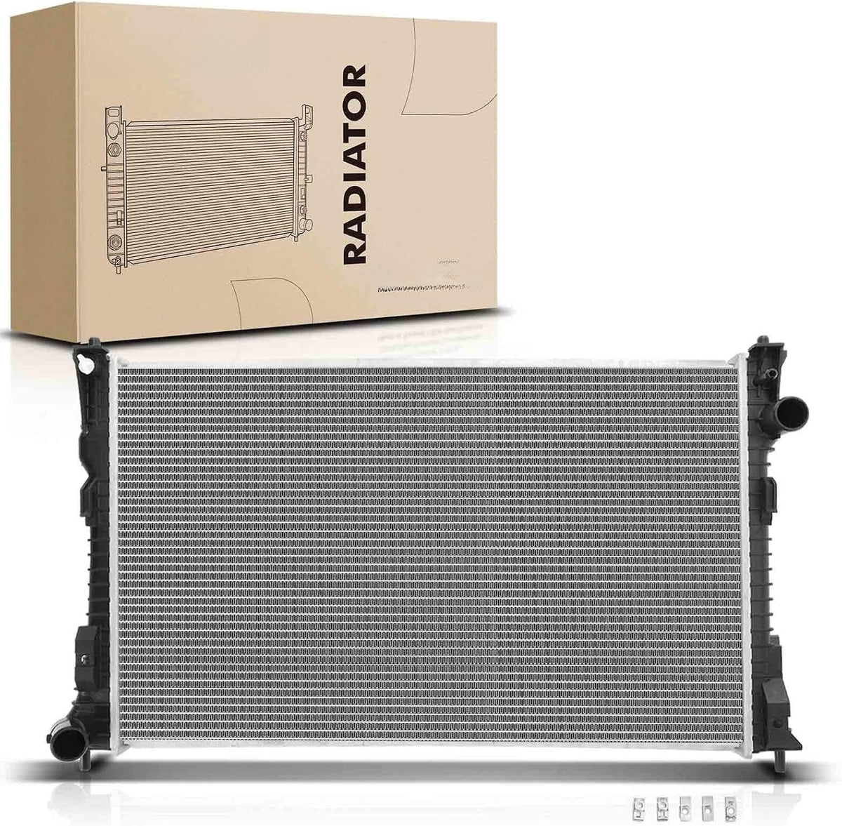 Engine Coolant Radiator for Ford Taurus 2013-2019 FWD 3.5L V6, Naturally Aspirated
