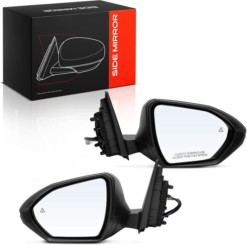 Front Driver and Passenger Side Heated Power Mirrors for Hyundai Santa Cruz 2022-2024, Tucson 2022-2024, Blind Spot, Pair