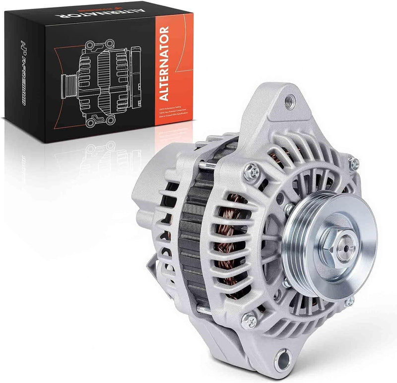 Alternator for Honda Civic 1996-2000, Civic del Sol 1996-1997, 1.6L L4, 12V 75A 4-Groove Pulley, Counterclockwise