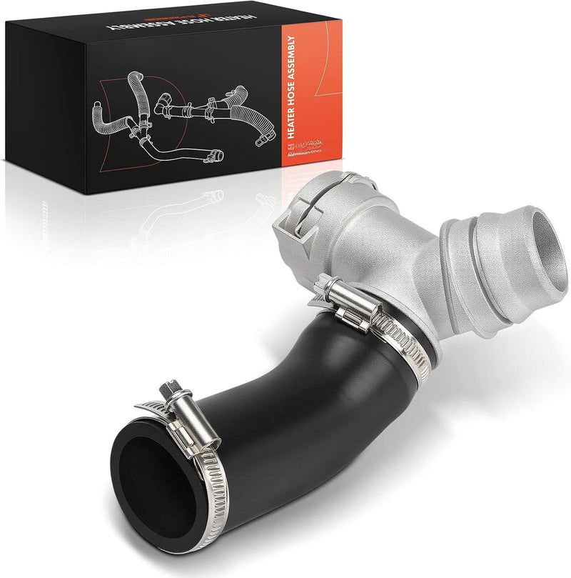 Upper HVAC Heater Hose Assembly with Tee Connector for Ford F-150 2011-2018 5.0L, Mustang 2011-2017 5.0L