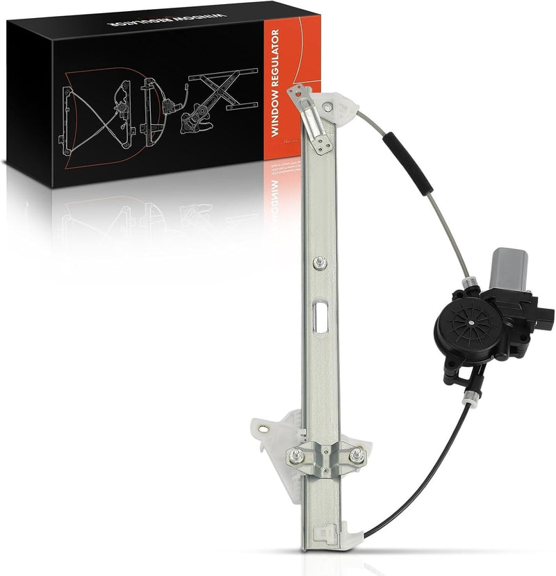 Front Left Driver Side Power Window Regulator with Motor for Mazda 3 2014-2018, Mazda 3 Sport 2014-2018, With Express Up/Down