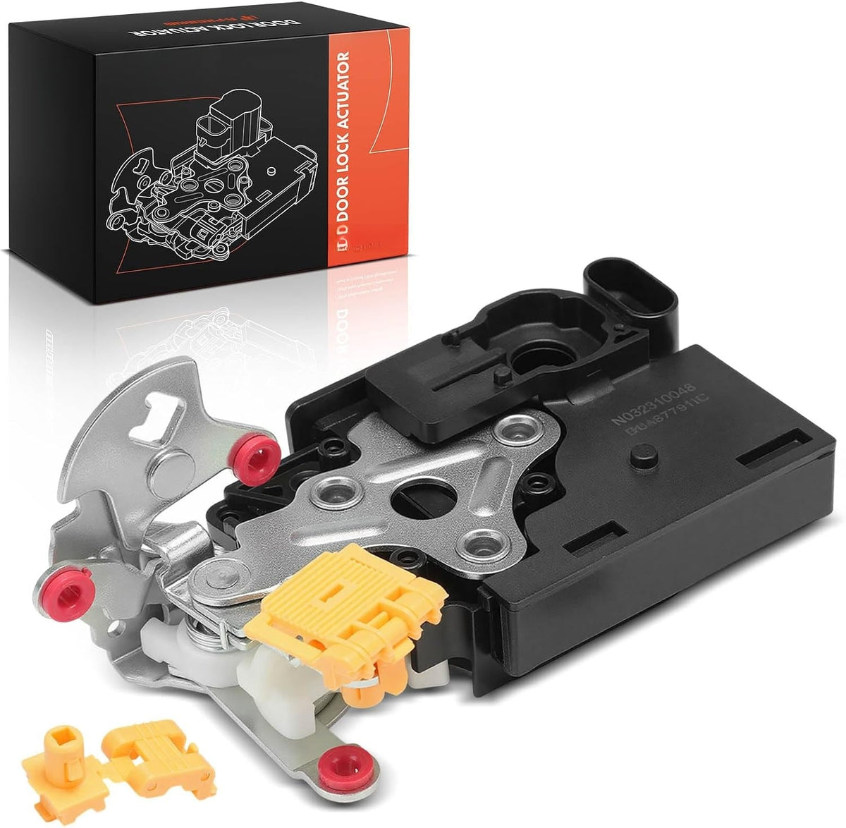 Front Left Driver Side Door Lock Actuator and Latch for Chevrolet Express 2500 2008-2021, GMC Savana 2500 2008-2021, Manual Locks