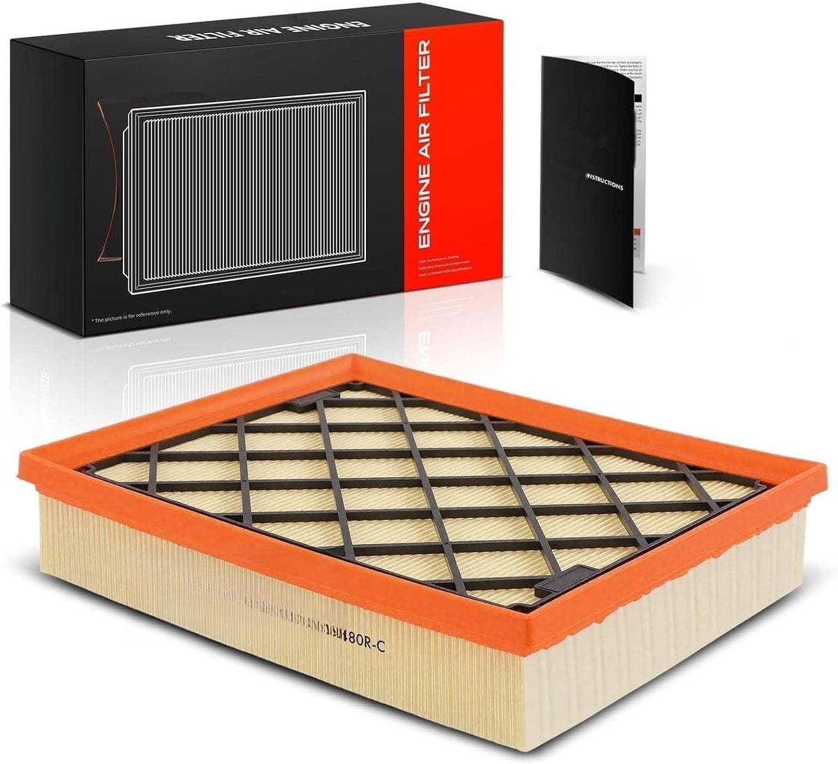 Front Engine Air Filter for Ford Edge 2015-2023, Fusion 2013-2020, Lincoln Nautilus 2019-2023, MKZ 2013-2020, Excludes 2.0L Hybrid