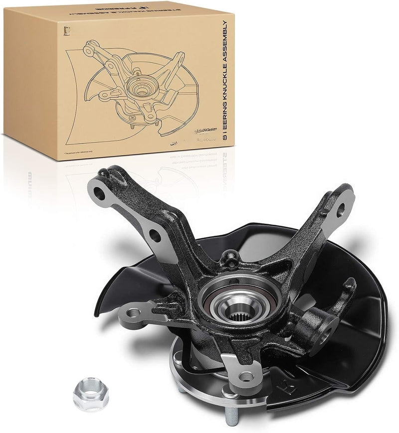 Front Right Passenger Side Knuckle and Wheel Bearing Hub Assembly for Honda Civic 2012, 1.5L 1.8L