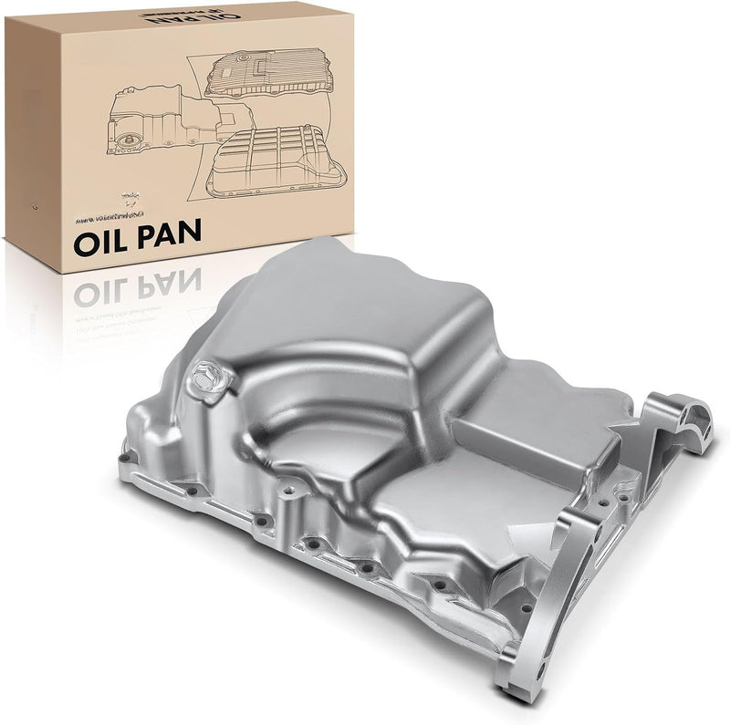 Aluminum Engine Oil Pan With Drain Plug for Acura MDX 2003-2006, Honda Pilot 2006-2008, Ridgeline 2006-2008 3.5L