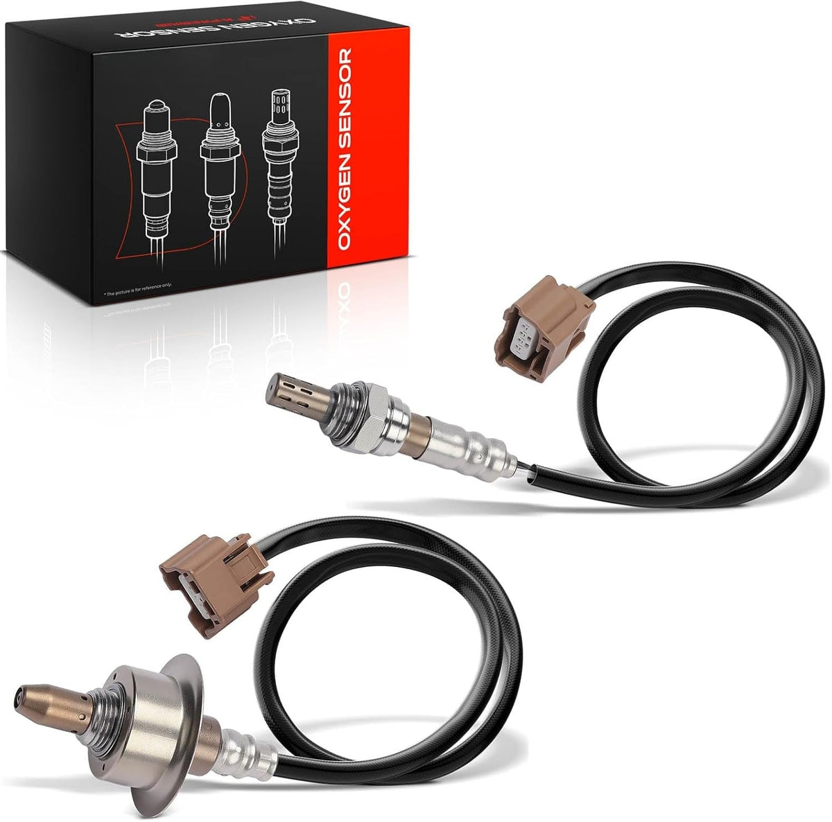 Upstream and Downstream O2 Oxygen Sensor Set (2 Sensors) for Nissan Versa 2014-2019, Versa Note 2014-2017, Infiniti M35h 2012-2013, 1.6L 3.5L