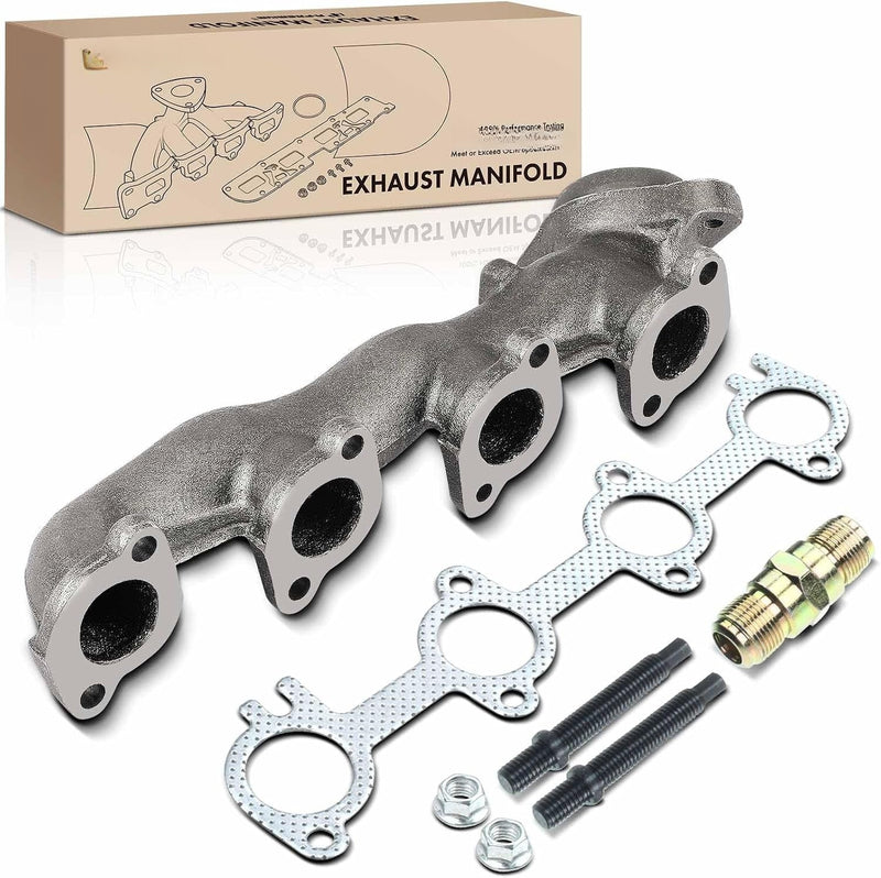 Left Exhaust Manifold Kit with Gasket for Ford F-150 1997-1998, Expedition 1997-1998, F-250 1997-1998, SOHC V8 4.6L