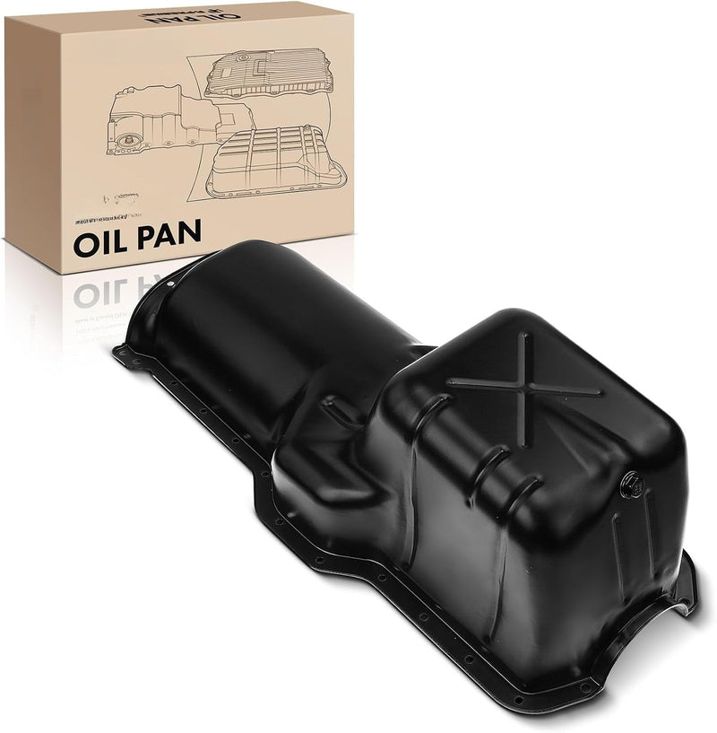 Engine Oil Pan With Drain Plug for Jeep Cherokee 1987-2001, Grand Cherokee 1993-1998 4.0L