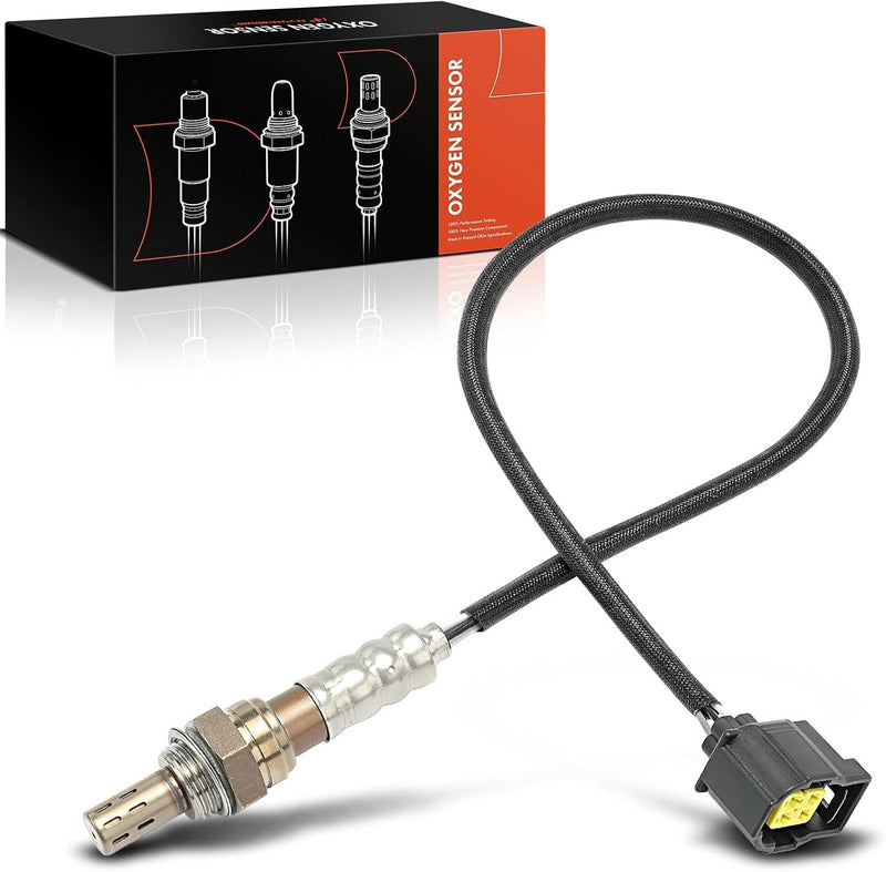 Heated O2 Oxygen Sensor for Chrysler, Dodge, Jeep, Ram, Mercedes-Benz, 4-Wire, 400 mm, Replaces 234-4587, 4727446AD