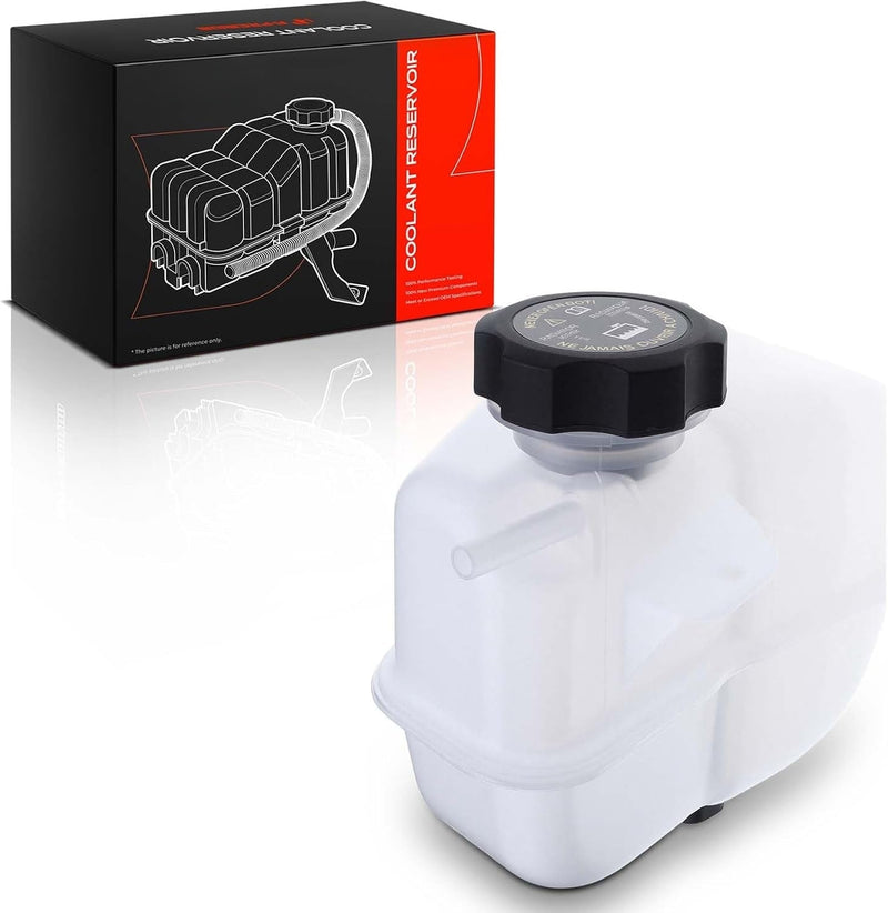 Pressurized Coolant Expansion Reservoir With Cap for Chevrolet Malibu 2008-2012, Pontiac G6 2006-2010, Saturn Aura 2007-2009