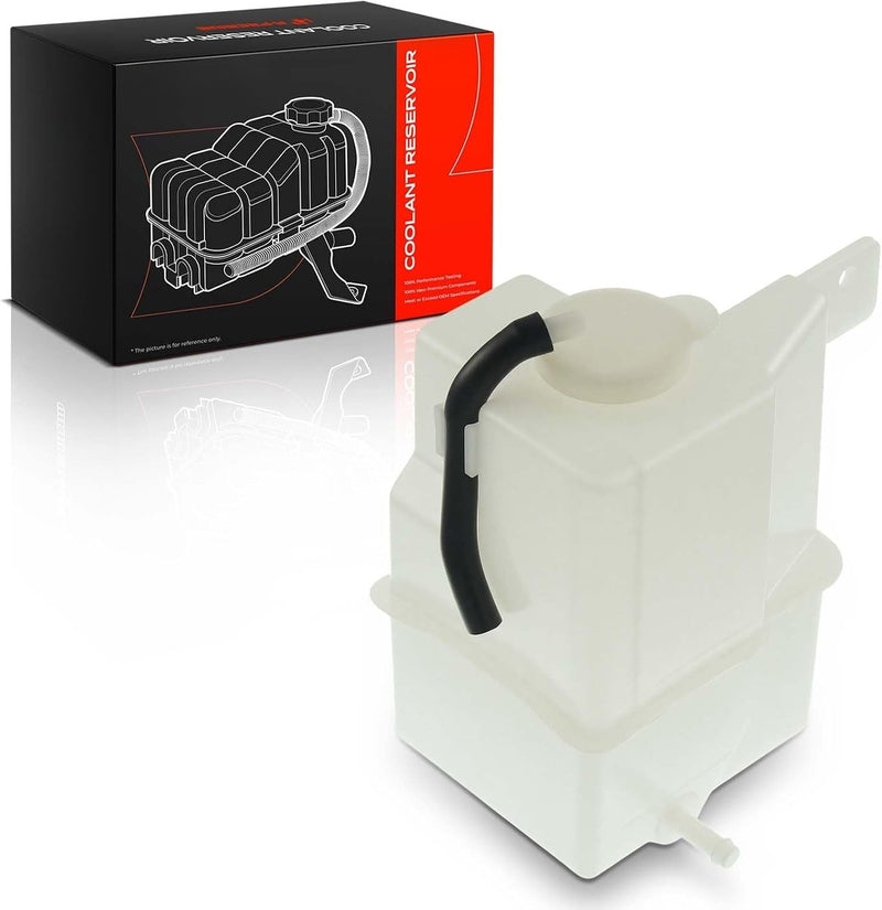 Front Coolant Overflow Reservoir With Cap for Mazda Protege 1995-2003, Protege5 2002-2003, 1.5L, 1.6L, 1.8L, 2.0L