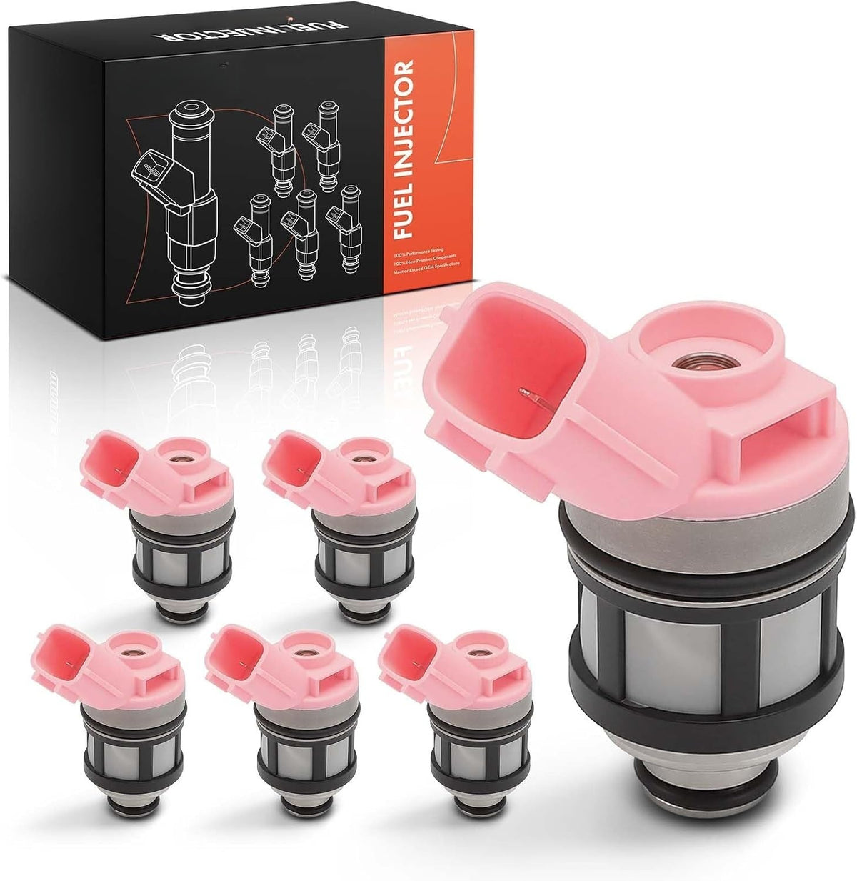 Fuel Injector Set of 6 for Nissan Frontier 1999-2004, Xterra 2000-2004 3.3L, Quest 1996-2002 3.0L, 3.3L