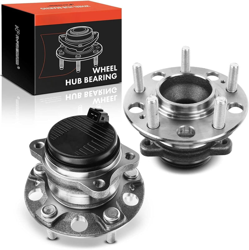 Rear Wheel Bearing and Hub Assembly Pair with ABS for Hyundai Sonata 2015-2019, Tucson 2016-2021, Kia Optima 2016-2020