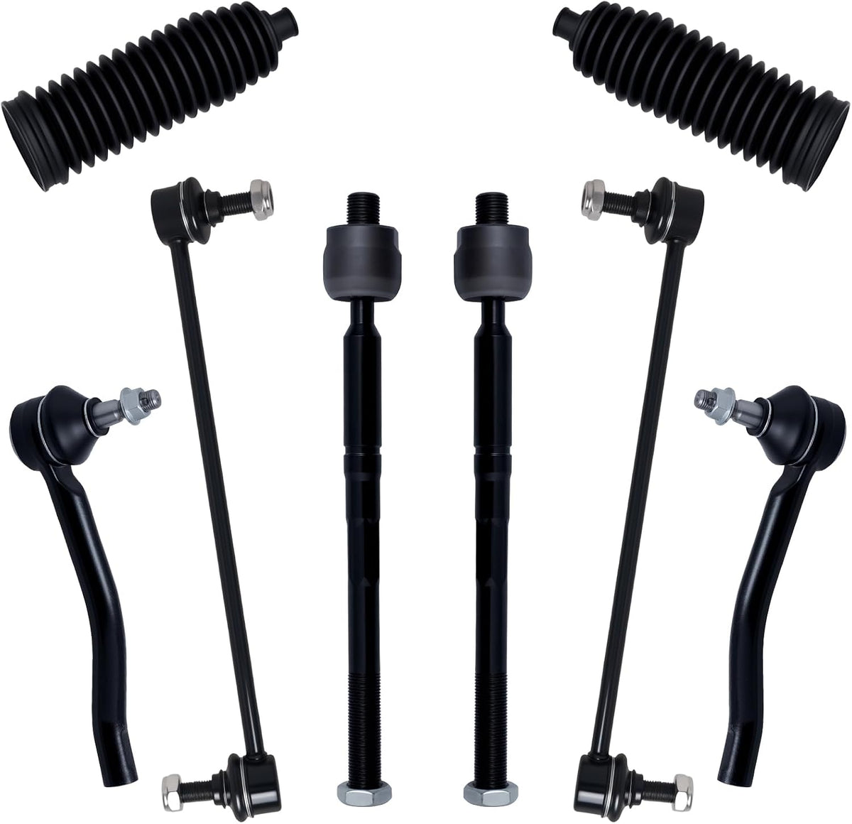 8Pcs Tie Rod Ends Kit Fit for 2013-2020 Ni-Ssan Pathfinder