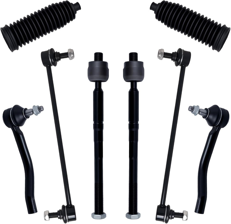 Front Tie Rod End and Sway Bar Link Kit for Nissan Pathfinder 2013-2020, Infiniti QX60 2014-2020, JX35 2013, 8-Piece