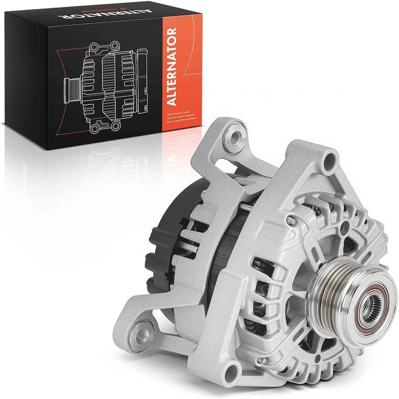 Alternator for Buick Encore 2013-2021, Chevrolet Trax 2013-2021, Cruze 2011, 1.4L, 12V 130A 6-Groove Clutch Pulley