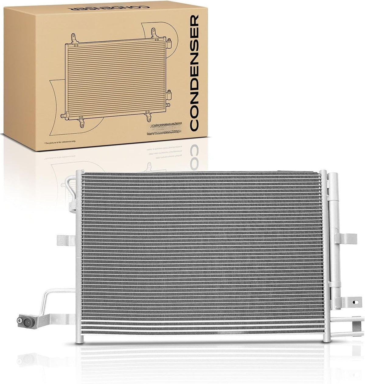 A/C Condenser with Oil Cooler for Ford Explorer 2011-2019 Naturally Aspirated 3.5L V6