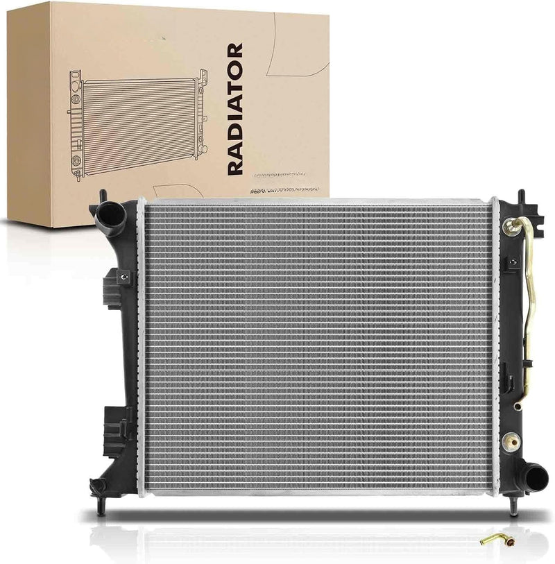 Engine Coolant Radiator with Transmission Oil Cooler for Hyundai Veloster 2013-2017, 1.6L Turbo