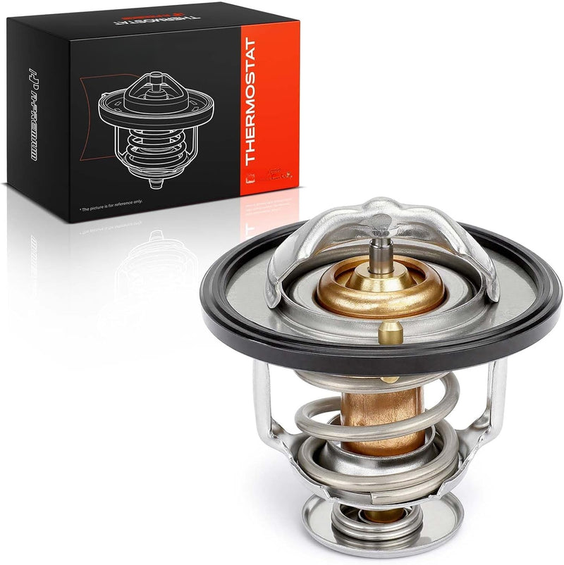 Engine Coolant Thermostat with Seal for Nissan Altima 2002-2018, Rogue 2008-2020, Sentra 2002-2012, Frontier 2005-2019, 2.5L