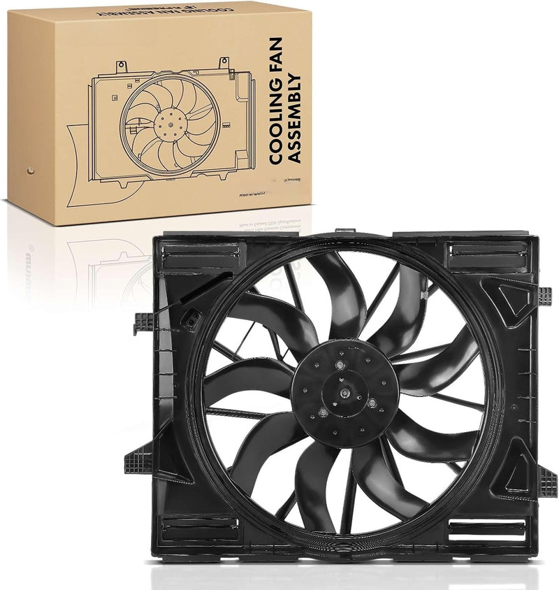 Radiator Cooling Fan Assembly with Brushless Motor for Dodge Durango 2021-2024 3.6L, 5.7L