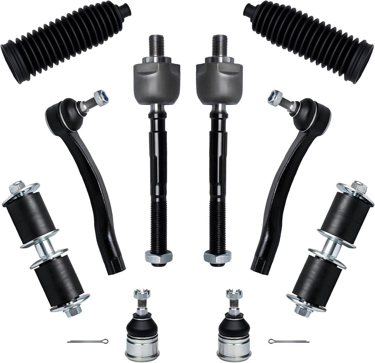 10Pcs Tie Rod Ends Kit Fit for 1996-1998 1999-2000 Ho-Nda Civic
