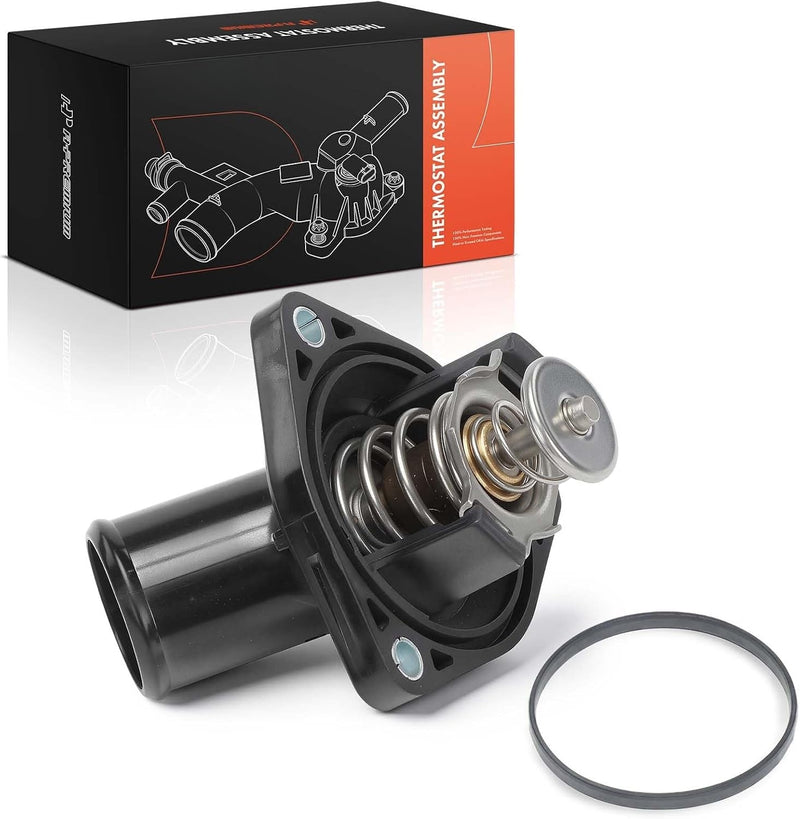 Thermostat Housing with Thermostat for Toyota Tundra 2007-2021, Sequoia 2008-2022, Lexus GX460 2010-2022, LS460 2007-2017