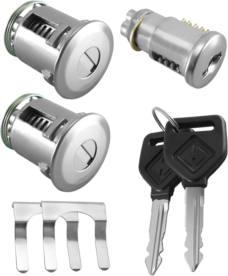 Ignition and Door Lock Cylinder Kit with 2 Keys for International 4300 2007-2014, 4400 2007-2014, 7400 2007-2014