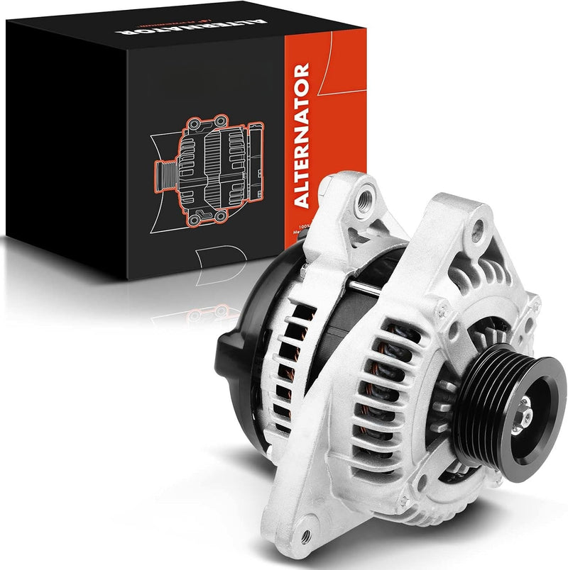 Alternator for Toyota Highlander 2001-2003 3.0L V6, 12V 130A, 6 Groove Pulley, Clockwise