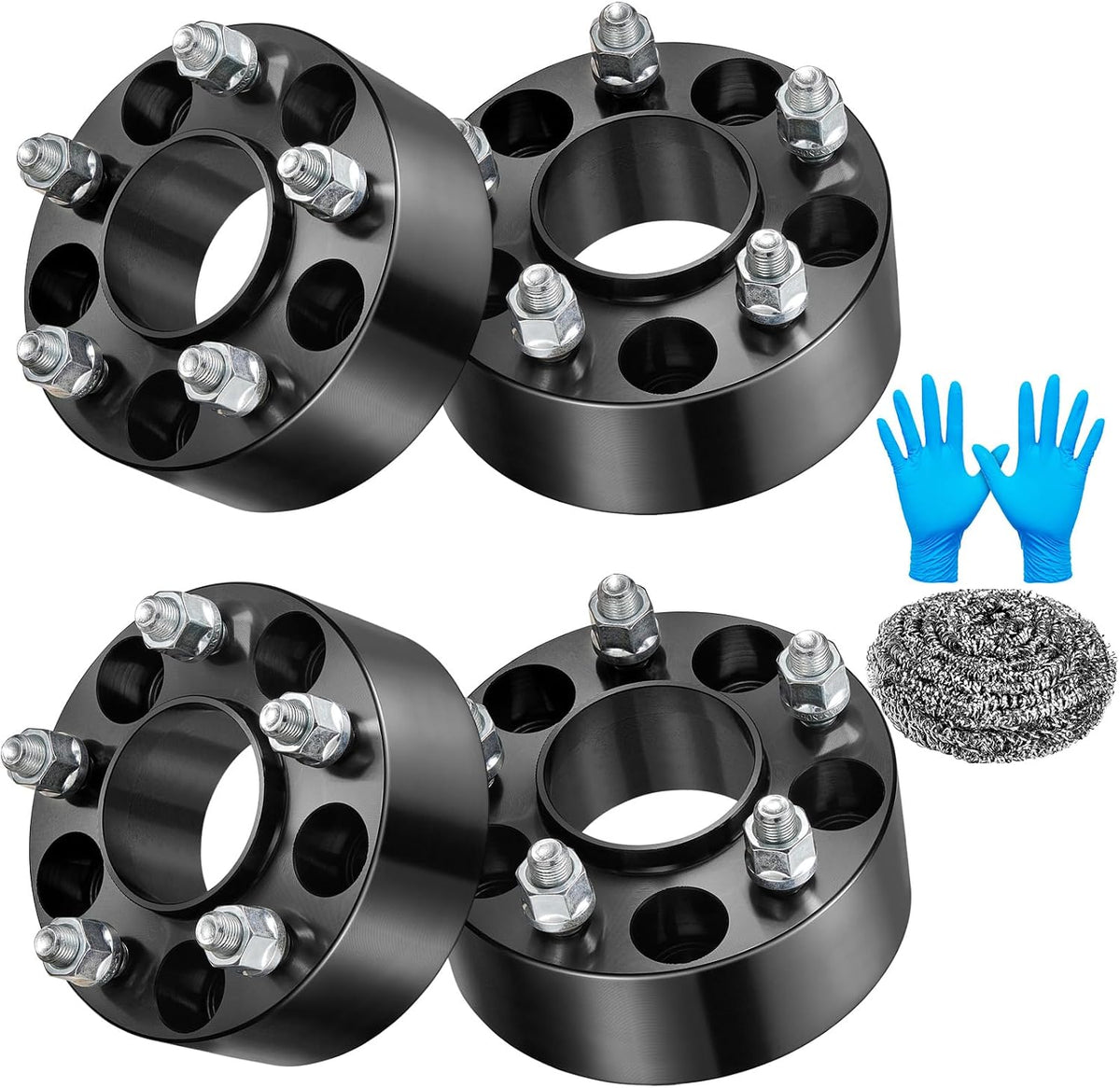 1.5 Inch Wheel Spacers Set of 4 for Ford Ranger 1983-2012, Explorer 1991-2010, Crown Victoria 1992-2011, Mazda B2500, 5x114.3mm, 1/2x20 Studs