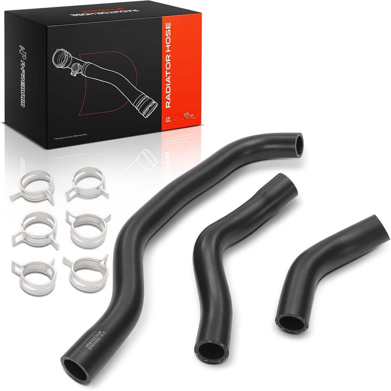 Upper and Lower Radiator Coolant Hose Set with Clamps for Honda Civic Hybrid 2006-2011, 1.3L