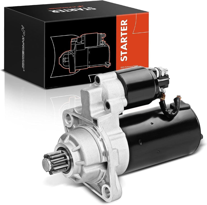 Starter Motor for Volkswagen Jetta 2009-2014, Golf 2010-2014, Beetle 2013-2014 2.0L Manual, CC 2009-2016 3.6L V6
