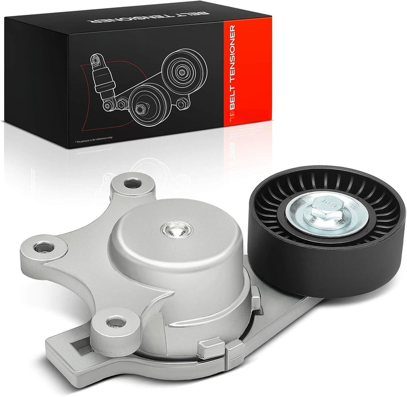 Belt Tensioner Assembly with Pulley for Ford Edge 2007-2018, Explorer 2011-2019, Flex 2009-2019, Taurus 2008-2019