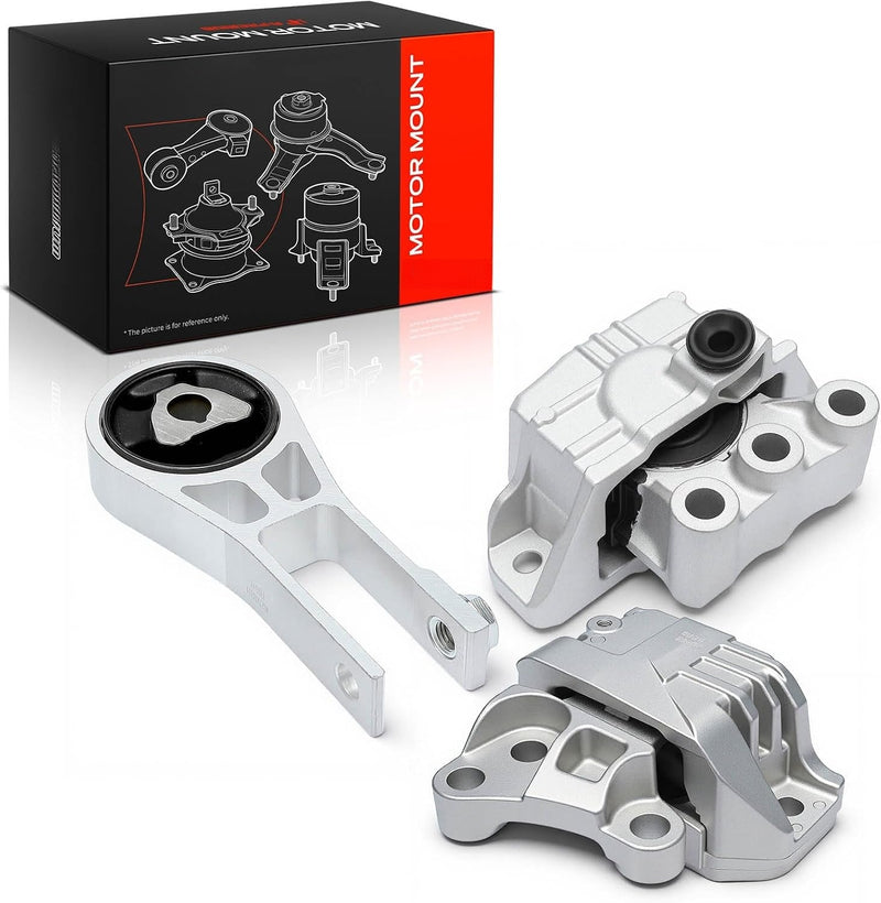 Engine and Transmission Mount Set of 3 for Jeep Compass 2017-2021 2.4L 9-Speed Automatic EDE, EDD or ED6