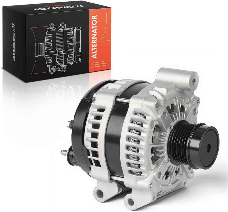 Alternator for Ram ProMaster 1500, 2500, 3500 2014-2021, 3.6L V6, 12V 180A Decoupler Pulley