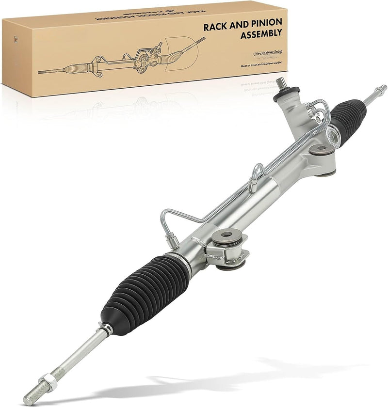 Hydraulic Power Steering Rack and Pinion for Ford F-150 2004-2008, Lincoln Mark LT 2006-2008, 4WD, Left-Hand Drive