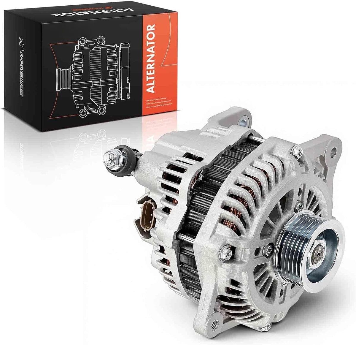 Alternator for Subaru Outback 2010-2012, Legacy 2010-2012, 2.5L H4, 12V 110A 6-Groove Pulley