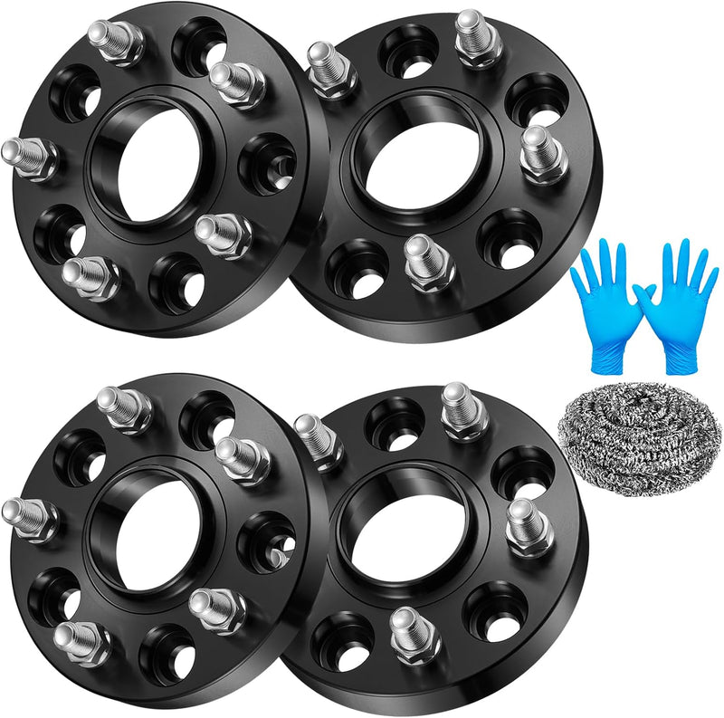 Forged Wheel Spacers 1 Inch 5x120, 64.1mm Bore, M14x1.5, for Honda Pilot 2009-2024, Odyssey 2013-2024, Civic 2017-2024