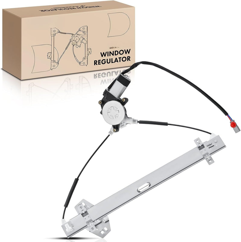 Front Right Passenger Side Power Window Regulator with Motor for Honda Pilot 2003-2008, 2-Pin Motor Connector Only