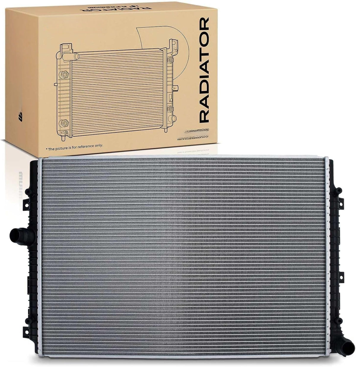 Engine Coolant Radiator for Volkswagen Jetta 2013-2018, Passat 2014-2019, Beetle 2014-2019, 1.8L 2.0L