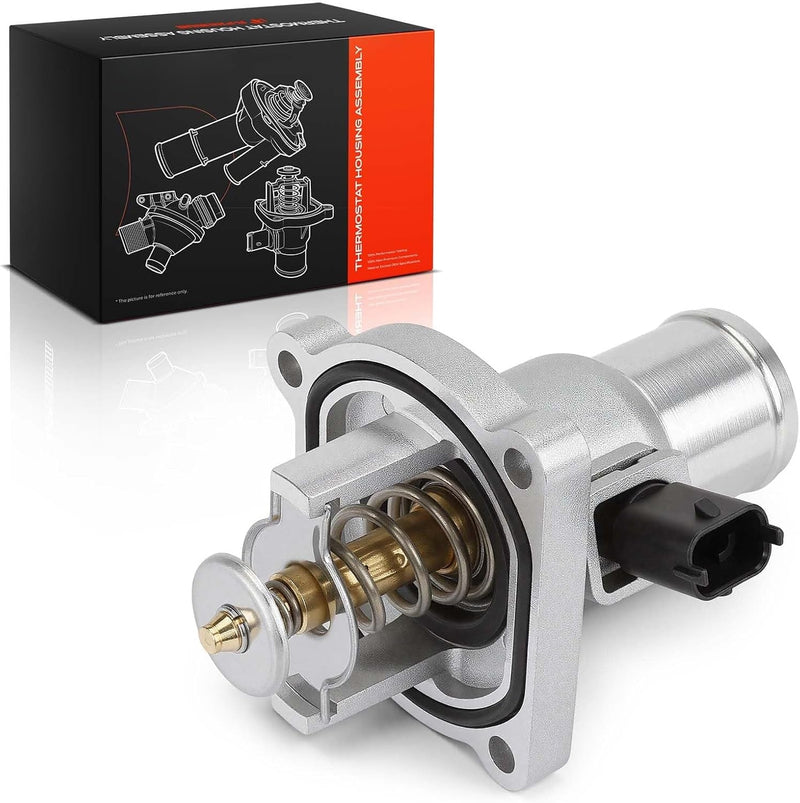 Engine Coolant Thermostat Housing Assembly for Chevrolet Cruze 2011-2016, Sonic 2012-2018, Trax 2013-2020, Aveo 2009-2011